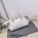 Balenciaga Cagole XS Small 26 White Motorcycle Lambskin Silver Hardware 26x11x8cm