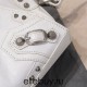 Balenciaga Cagole XS Small 26 White Motorcycle Lambskin Silver Hardware 26x11x8cm