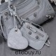 Balenciaga Cagole XS Small 26 Light Gray Motorcycle Lambskin Silver Hardware 26x11x8cm