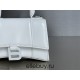 Balenciaga Hourglass XS Small 19 Smooth Calfskin White Silver Hardware 19x8x21cm