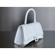 Balenciaga Hourglass Small 23 Calfskin White White Clasp 23x19x24cm