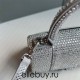 Balenciaga Hourglass XS Small 19 Diamond Silver Diamond Hardware 19x8x21cm