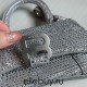 Balenciaga Hourglass XS Small 19 Diamond Silver Diamond Hardware 19x8x21cm