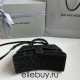 Balenciaga Hourglass Small 23 Diamond Black Diamond Hardware 23x19x24cm