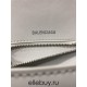 Balenciaga Hourglass Small 23 Grained Calfskin White Silver Hardware 23x19x24cm