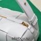 BOTTEGA VENETA BRICK CASSETTE Small 23.5 White All Leather Style: 9305 Size: 23.5x10x10cm Full Leather