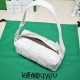 BOTTEGA VENETA BRICK CASSETTE Small 23.5 White All Leather Style: 9305 Size: 23.5x10x10cm Full Leather