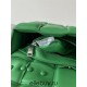 BOTTEGA VENETA Cassette Chain Padded Cassette Green Silver Buckle Medium 26 Size: 26x18x6cm Full Leather