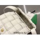 BOTTEGA VENETA Cassette 19 Medium White 19x12x5cm Full Leather