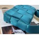 BOTTEGA VENETA Cassette 25 Medium New Blue 25x15x5cm Full Leather