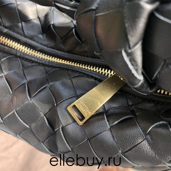 BOTTEGA VENETA Jodie 23 Black 23x23.5x10 Full Leather