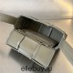 BOTTEGA VENETA Cassette Mini 12 Gray 12x8x4cm Full Leather