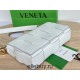 BOTTEGA VENETA Cassette 23 Medium White with Metal 23x15x5cm Full Leather