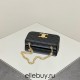 Celine Triomphe Canvas Chain Underarm Bag Gold Hardware Model: 197992 Size: 20.5x10.5x4cm