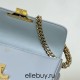 Celine Triomphe Blue Full Leather Chain Underarm Bag Gold Hardware Model: 197993 Size: 20.5x10.5x4cm