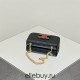 Celine Triomphe Canvas Chain Underarm Bag Gold Hardware Model: 197943 Size: 20.5x10.5x4cm