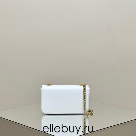 Celine Triomphe Canvas Chain Underarm Bag Embossed White Gold Hardware Model: 197943 Size: 20.5x10.5x4cm