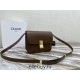 Celine Teen Box Polished Calfskin Brown Gold Hardware 18x15x6cm