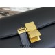 Celine Teen Box Polished Calfskin Black Gold Hardware 18x15x6cm