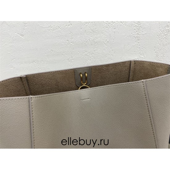 Celine SEAU SANGLE Large Grained Calfskin Grey 23 x 33 x 17cm