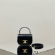 Celine Small Besace Triomphe Black Gold Hardware Model: 10L063 Size: 15.5x11.5x5cm