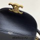 Celine Small Besace Triomphe Black Gold Hardware Model: 10L063 Size: 15.5x11.5x5cm