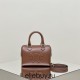 Celine Voyage Triomphe Embossed Brown Gold Hardware Model: 197583 Size: 19.5x14x7cm