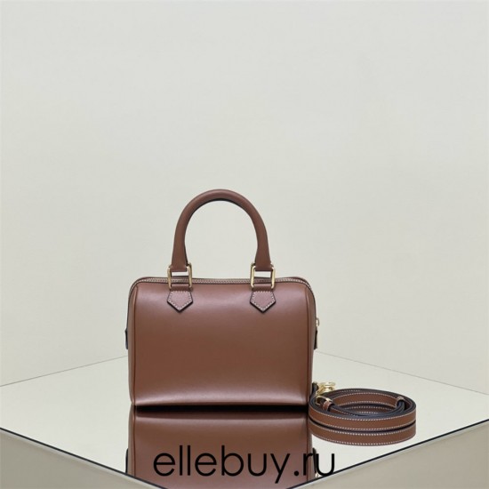 Celine Voyage Triomphe Embossed Brown Gold Hardware Model: 197583 Size: 19.5x14x7cm