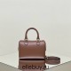 Celine Voyage Triomphe Embossed Brown Gold Hardware Model: 197583 Size: 19.5x14x7cm