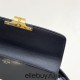 Celine Triomphe Shoulder Bag Black Full Leather Gold Hardware Model: 194143 Size: 20x10x4cm