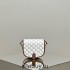 Celine Triomphe Canvas Folco White Model: 191502 Size: 18x17x6.5cm