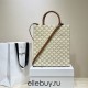 Celine Triomphe Canvas Cabas Tote 28.5 White Model: 191542 Size: 28.5x33x8cm