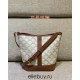 Celine Triomphe Canvas Small 30 Bucket White Brown Model: 191442 Size: 30x22x13cm