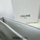 Celine Triomphe Canvas Teen Box Medium 22.5 White Full Leather Size: 22.5x16.5x5cm