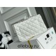 Chanel Classic Flap bag Mini 20 White with silver hardware, Caviar leather, Hass Factory leather, seamless.