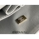 Chanel Classic Flap bag Medium 25 Gray with gold hardware, Caviar leather, Hass Factory leather, edge stitching.