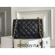 Chanel Classic Flap bag Mini 20 Black with gold hardware, Caviar leather, seamless.