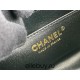 Chanel Classic Flap bag Mini 20 Black with gold hardware, Caviar leather, seamless.