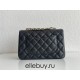 Chanel Classic Flap bag Mini 20 Black with gold hardware, Caviar leather, edge stitching.