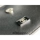 Chanel Classic Flap bag Mini 20 Black with silver hardware, Caviar leather, edge stitching.