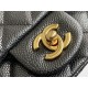 Chanel Classic Flap bag Mini 17 Black with gold hardware, Caviar leather, Hass Factory leather.