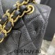 Chanel Classic Flap bag Jumbo 30 Black with gold hardware, Caviar leather, edge stitching, red interior.