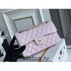 Chanel Classic Flap bag Small 23 Pink with champagne gold hardware, Caviar leather, Hass Factory leather, seamless.