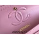 Chanel Classic Flap bag Small 23 Deep Pink with champagne gold hardware, Caviar leather, Hass Factory leather, seamless.