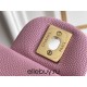 Chanel Classic Flap bag Medium 25 Deep Pink with champagne gold hardware, Caviar leather, Hass Factory leather, seamless.