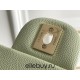 Chanel Classic Flap bag Small 23 Light Green with champagne gold hardware, Caviar leather, Hass Factory leather, seamless.