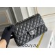 Chanel Classic Flap bag Medium 25 Black with silver hardware, Caviar leather, Hass Factory leather, seamless, black interior.