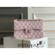 Chanel Classic Flap bag Small 23 Light Pink with champagne gold hardware, Caviar leather, Hass Factory leather, seamless.