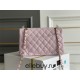 Chanel Classic Flap bag Small 23 Light Pink with champagne gold hardware, Caviar leather, Hass Factory leather, seamless.