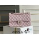 Chanel Classic Flap bag Small 25 Light Pink with champagne gold hardware, Caviar leather, Hass Factory leather, seamless.